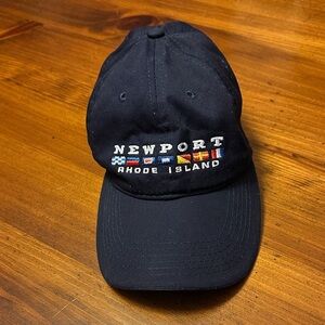Newport Rhode Island Nautical Flags Baseball Hat